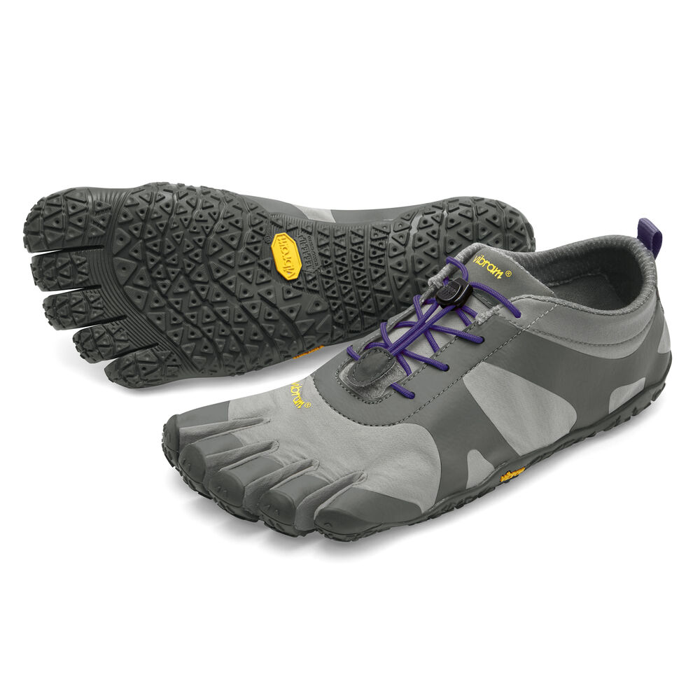 Vibram Fivefingers V-Alpha Womens Training Shoes Grey/Purple Australia (KAB401329)